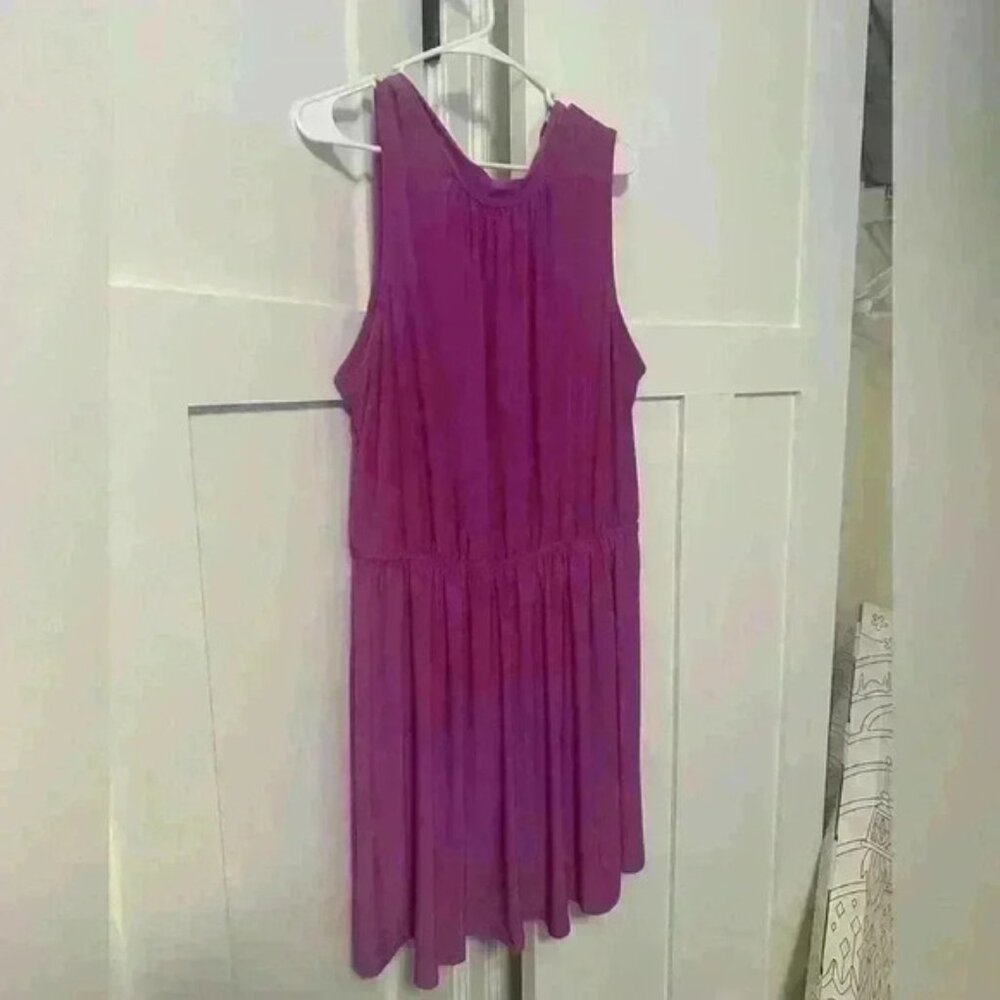 Purple dress with tie back